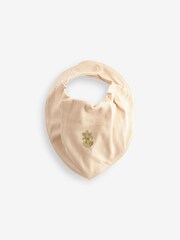 Cream Baby Halloween Dribble 100% Cotton Bibs 3 Pack - Image 2 of 4