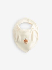 Cream Baby Halloween Dribble 100% Cotton Bibs 3 Pack - Image 3 of 4