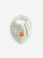 Cream Baby Halloween Dribble 100% Cotton Bibs 3 Pack - Image 4 of 4