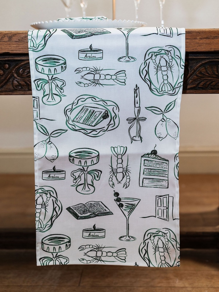 Avalon Home Green Just A Girl Table Runner - Image 1 of 6