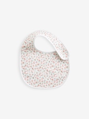 Pink Baby 100% Cotton Bibs 3 Pack - Image 2 of 4