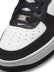 Nike Black/Grey Air Force 1 LV8 2 Youth Trainers - Image 10 of 10
