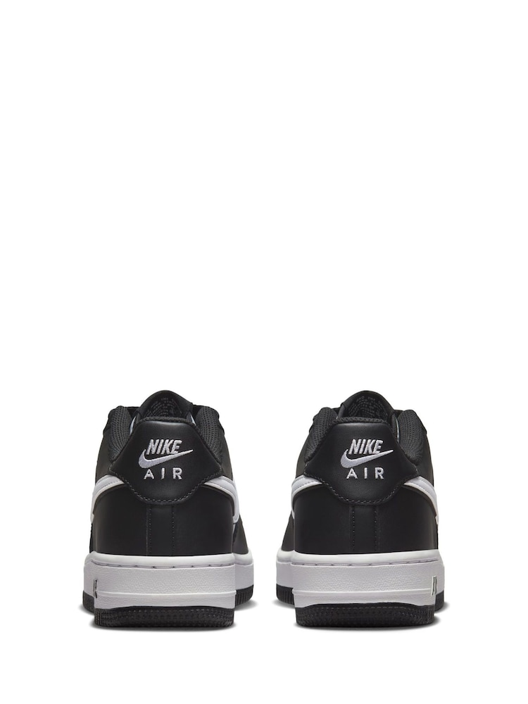 Nike Black/Grey Air Force 1 LV8 2 Youth Trainers - Image 6 of 10