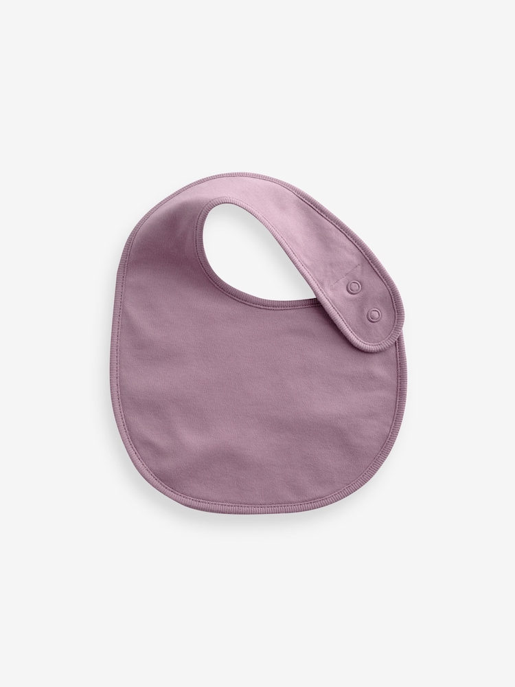 Rose uni - Bébé 100% coton BIBS 5 Lot - Image 6 of 7