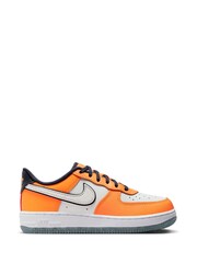 Nike Orange Force 1 Low Junior Trainers - Image 1 of 11