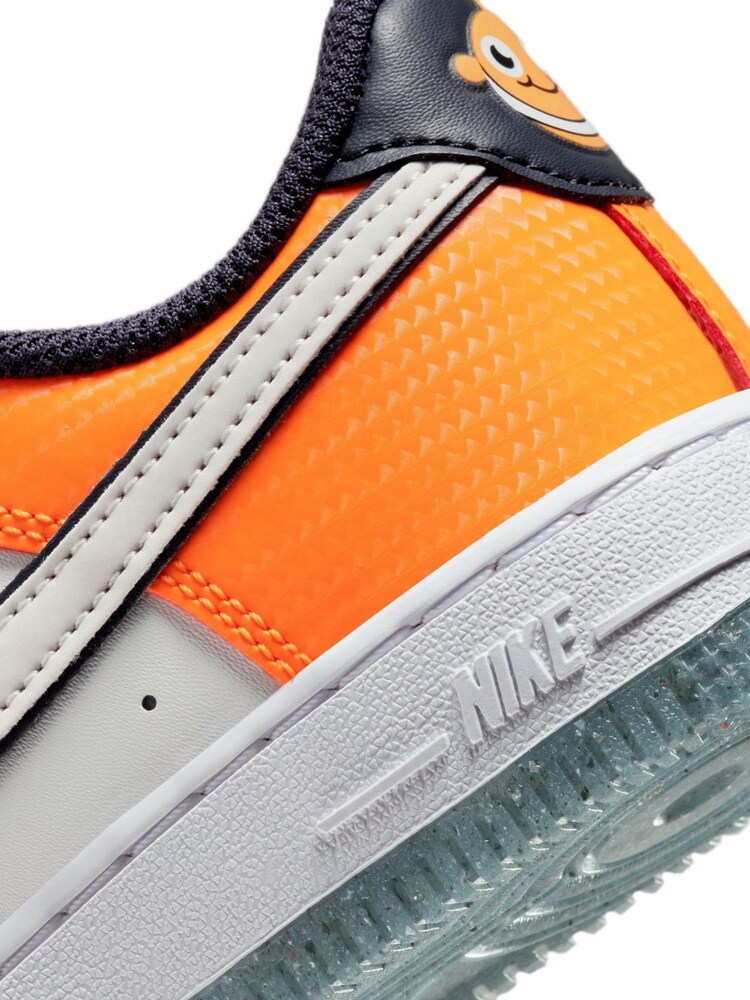 Nike Orange Force 1 Low Junior Trainers - Image 11 of 11