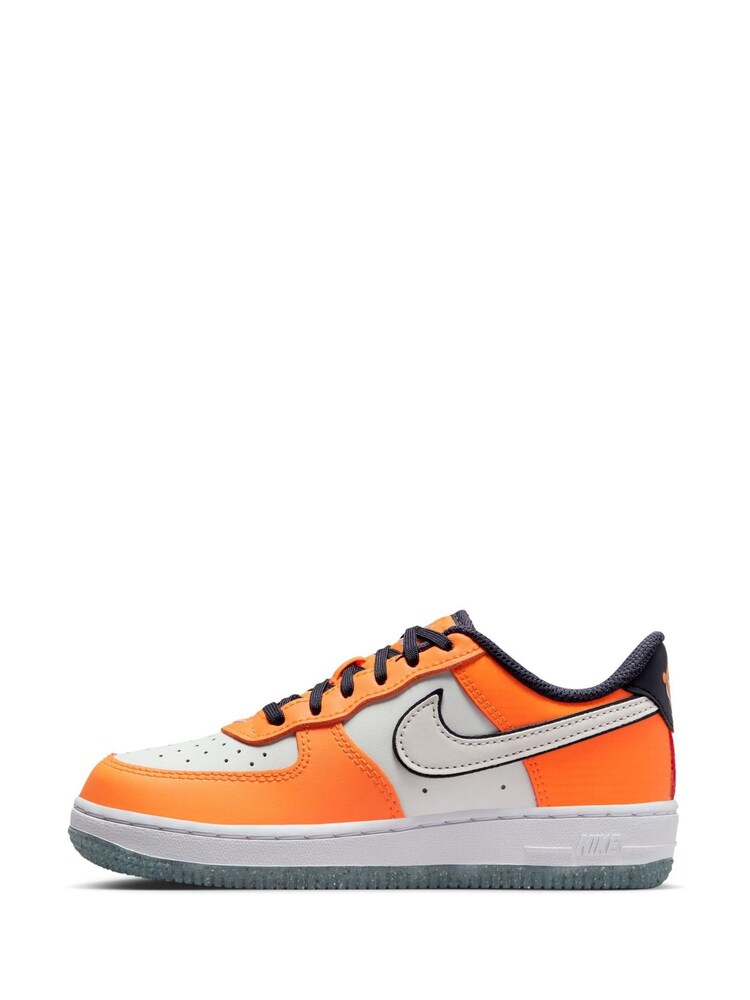 Nike Orange Force 1 Low Junior Trainers - Image 2 of 11