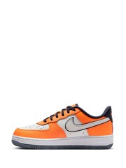 Nike Orange Force 1 Low Junior Trainers - Image 4 of 11