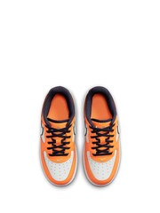 Nike Orange Force 1 Low Junior Trainers - Image 7 of 11