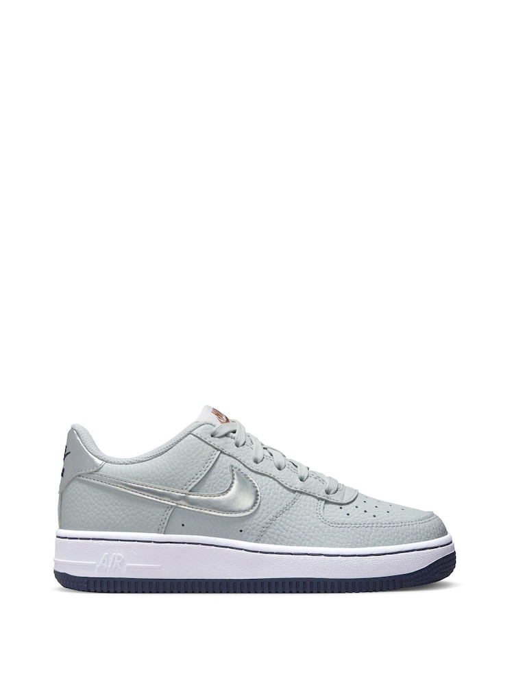 Серый/черный - Кроссовки Nike Air Force 1 (для подростков) - Изображение 1 из 9