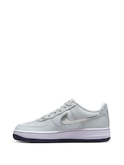 Серый/черный - Кроссовки Nike Air Force 1 (для подростков) - Изображение 2 из 9
