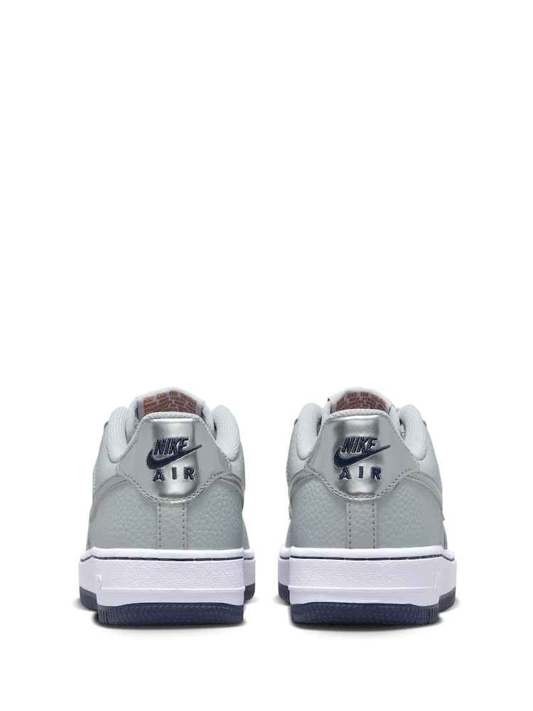 Czarny/szary - Młodzieżowe buty sportowe Nike Air Force 1 - Image 4 of 9
