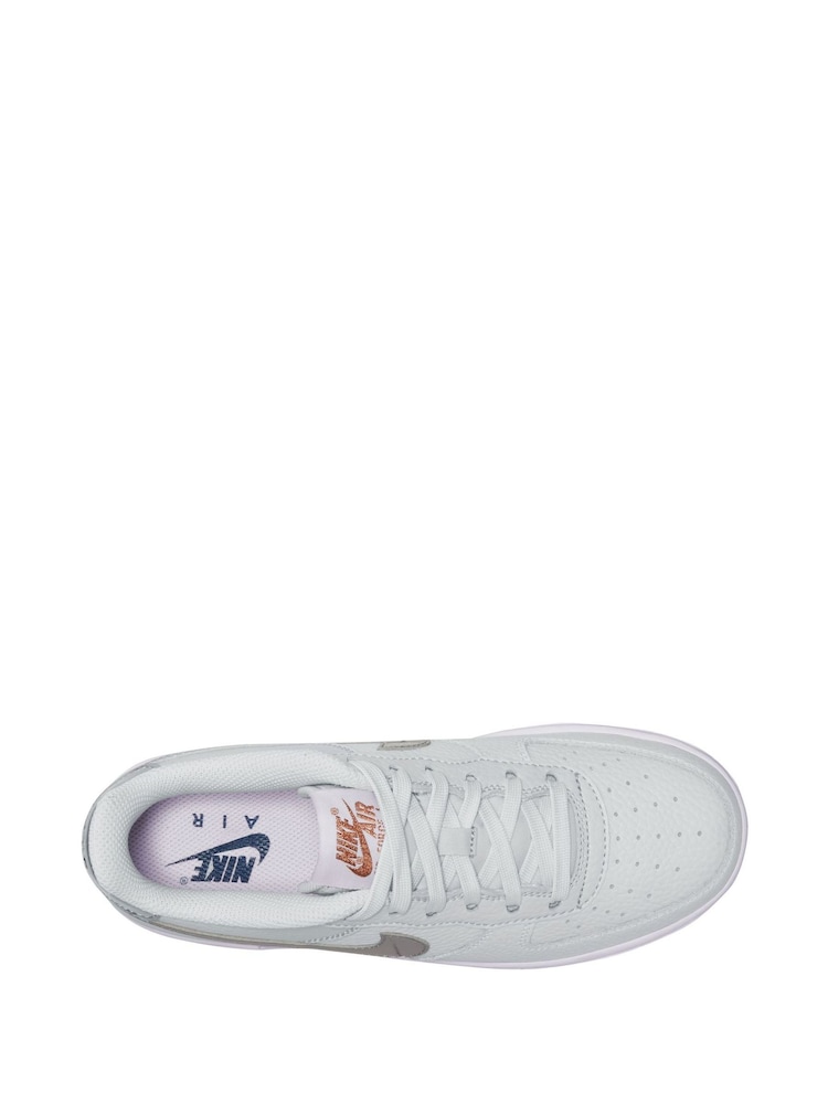 Czarny/szary - Młodzieżowe buty sportowe Nike Air Force 1 - Image 6 of 9