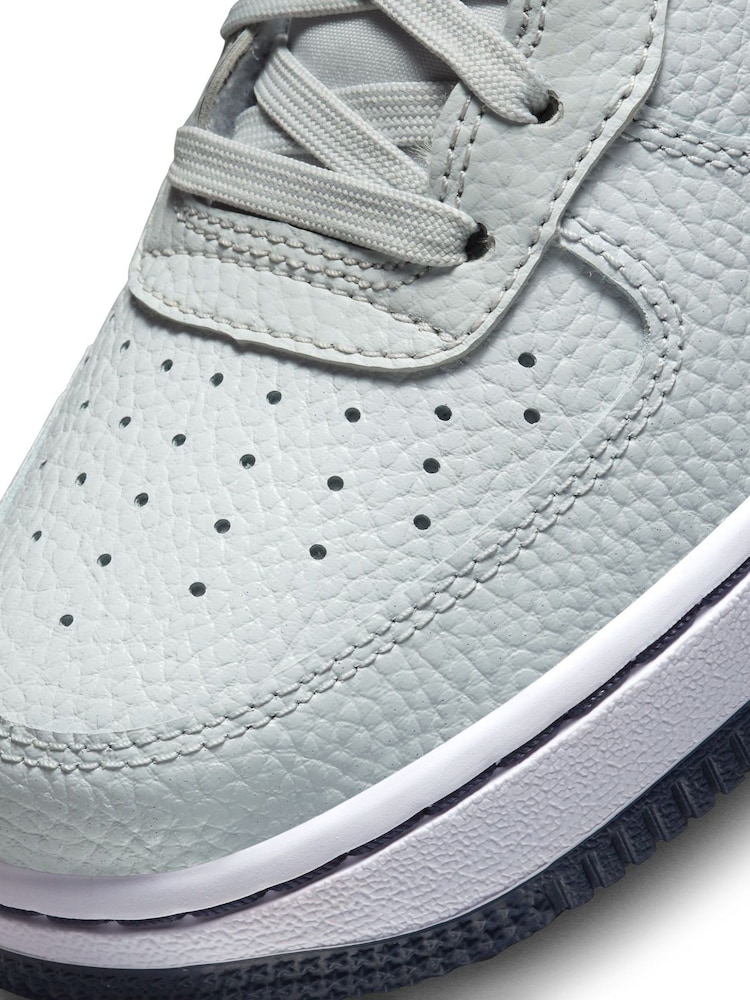 Czarny/szary - Młodzieżowe buty sportowe Nike Air Force 1 - Image 8 of 9