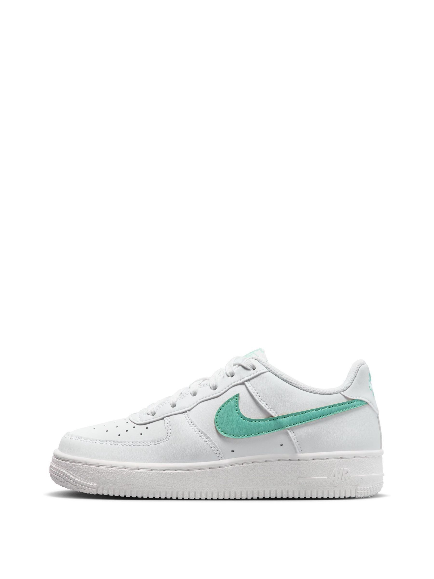 Buy Nike White Green Air Force 1 Youth Trainers from Next Ireland