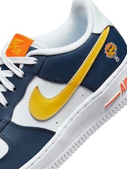 Nike Blue Air Force 1 Youth Trainers - Image 10 of 12