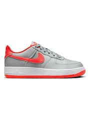 Оранжевый/серый - Кроссовки Nike Air Force 1 (для подростков) - Изображение 1 из 8