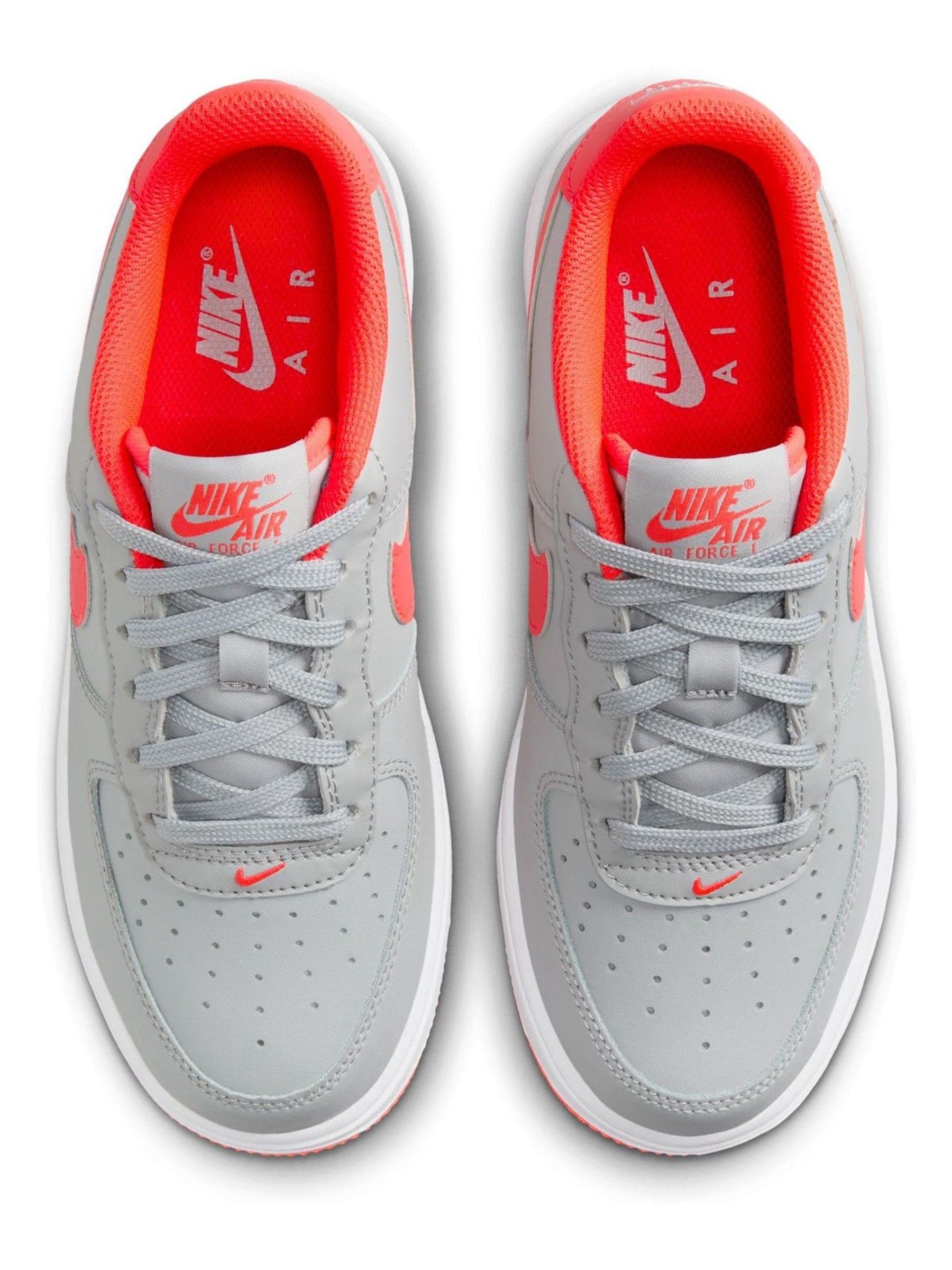 Buy Nike Orange Grey Air Force 1 Youth Trainers from Next Luxembourg