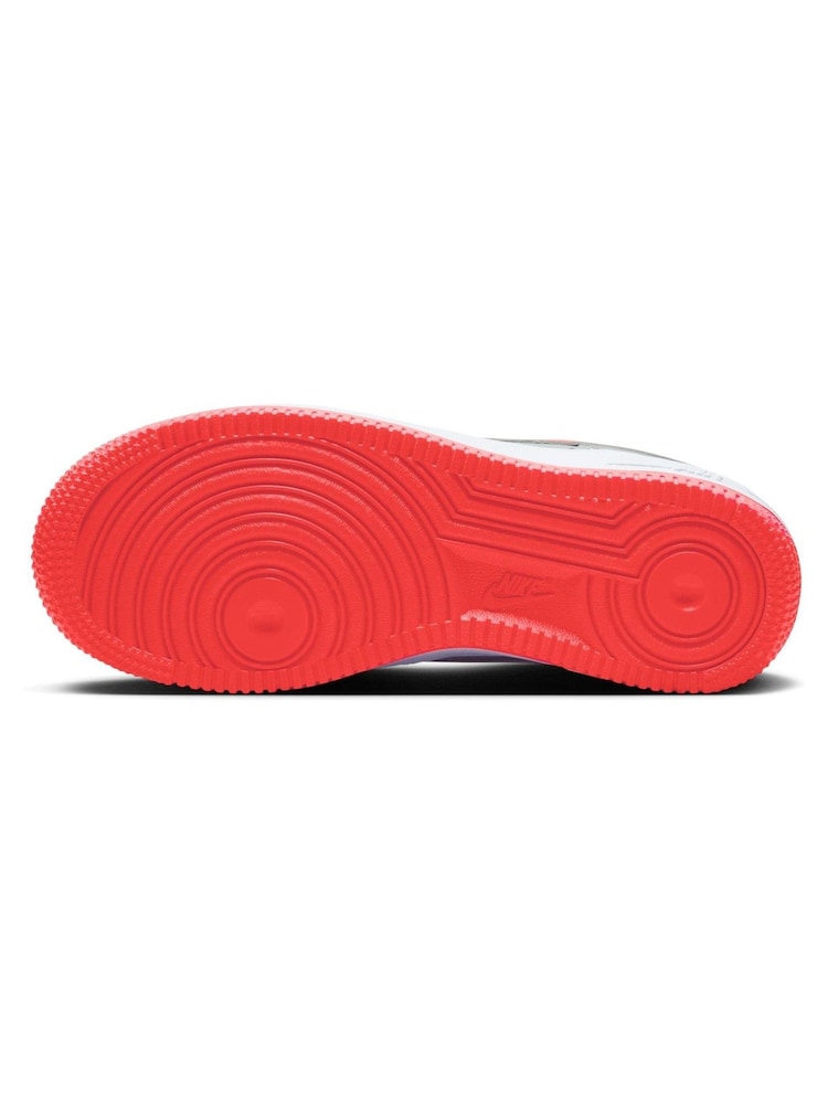 Pomarańczowy/szary - Młodzieżowe buty sportowe Nike Air Force 1 - Image 6 of 8