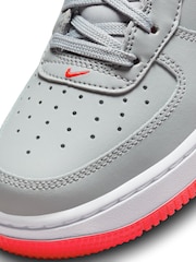 Оранжевый/серый - Кроссовки Nike Air Force 1 (для подростков) - Изображение 7 из 8