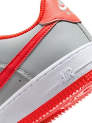 Оранжевый/серый - Кроссовки Nike Air Force 1 (для подростков) - Изображение 8 из 8