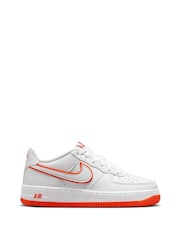 Blanc/Rouge - Baskets Nike Air Force 1 enfant - Image 1 de 10