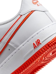 Blanc/Rouge - Baskets Nike Air Force 1 enfant - Image 10 de 10