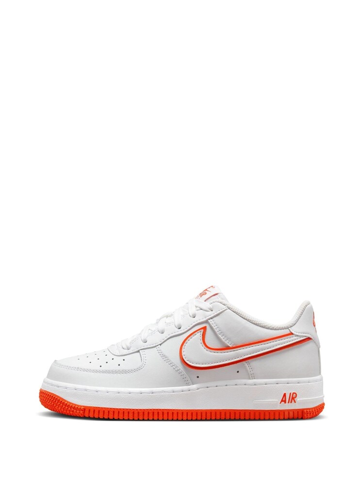 Blanc/Rouge - Baskets Nike Air Force 1 enfant - Image 2 de 10