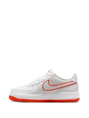 Blanc/Rouge - Baskets Nike Air Force 1 enfant - Image 4 de 10
