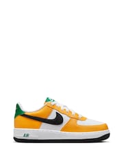 Nike Orange/White Air Force 1 Youth Trainers - Image 1 of 10