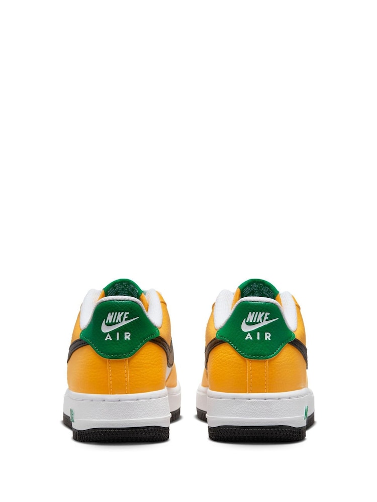Pomarańczowy/biały - Młodzieżowe buty sportowe Nike Air Force 1 - Image 6 of 10