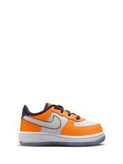 Nike Orange Force 1 Low SE Infant Trainers - Image 3 of 10