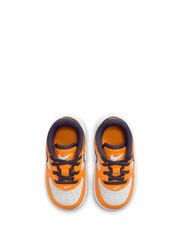 Nike Orange Force 1 Low SE Infant Trainers - Image 6 of 10