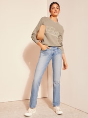Friends Like These Brown Long Sleeve Crew Neck Sweatshirt - Image 3 of 3