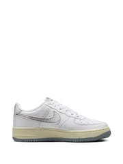 Nike White Air Force 1 LV8 3 Youth Trainers - Image 3 of 12