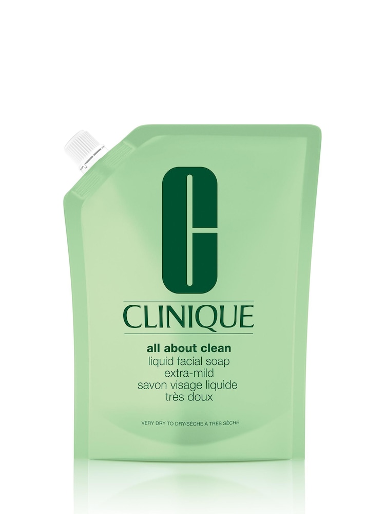 Clinique Liquid Facial Soap Extra Mild Refill 400ml Cleanser - Image 1 of 5 Clinique Liquid Facial Soap Extra Mild Refill 400ml Cleanser - Image 1 of 5