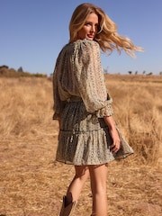 Friends Like These Gold Long Sleeve Blouson Blouse Co-ord - Image 3 of 4
