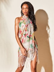 Lipsy Tropical Tassel Multi Way Sarong - Image 3 of 5