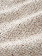 Neutrale Farbe - Bouclé-Pailletten-Hemdjacke - Bild 6 von 6