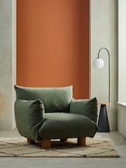 MADE.COM Olive Green Jude Accent Chair - Image 1 of 5