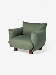 MADE.COM Olive Green Jude Accent Chair - Image 4 of 5