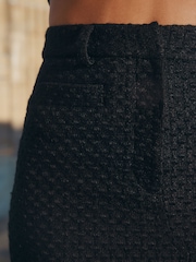 Black Rochelle Humes Boucle Column Skirt - Image 2 of 6