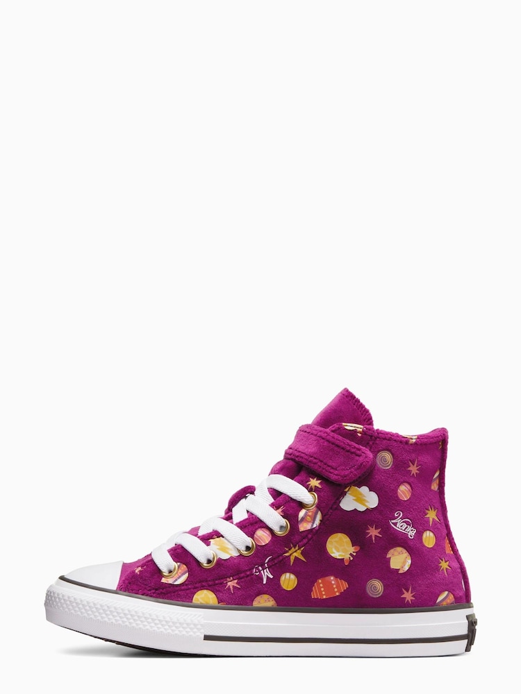 Converse Purple 1V Wonka Trainers - Image 2 of 10