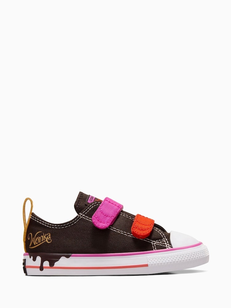 Converse Purple Infant 2V Wonka Trainers - Image 1 of 11