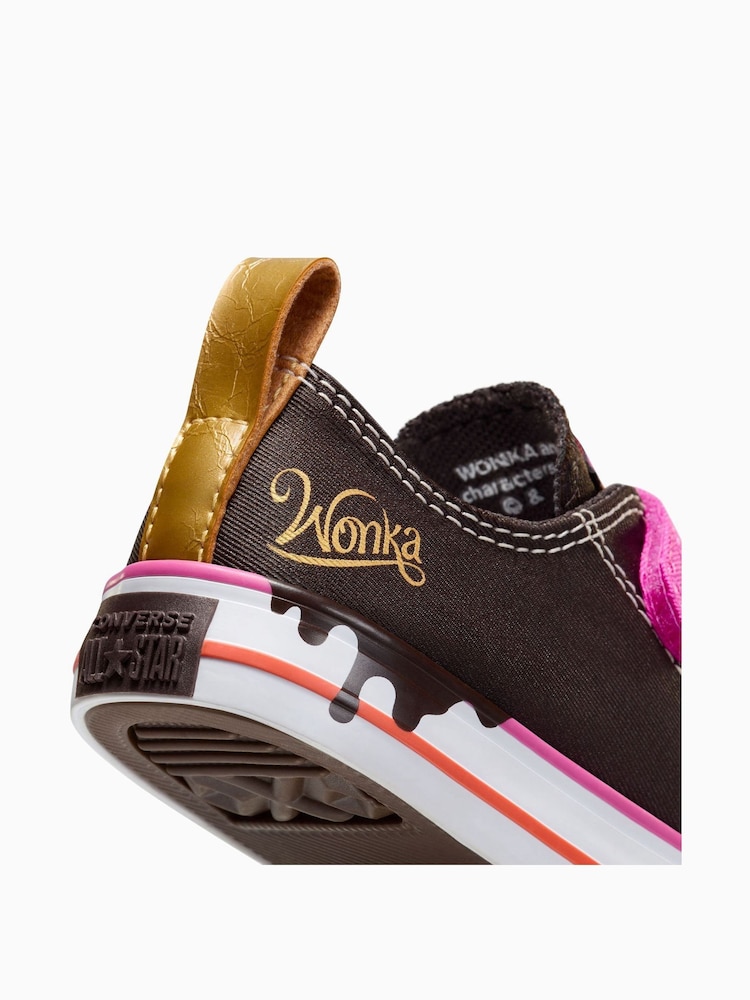 Converse Purple Infant 2V Wonka Trainers - Image 11 of 11