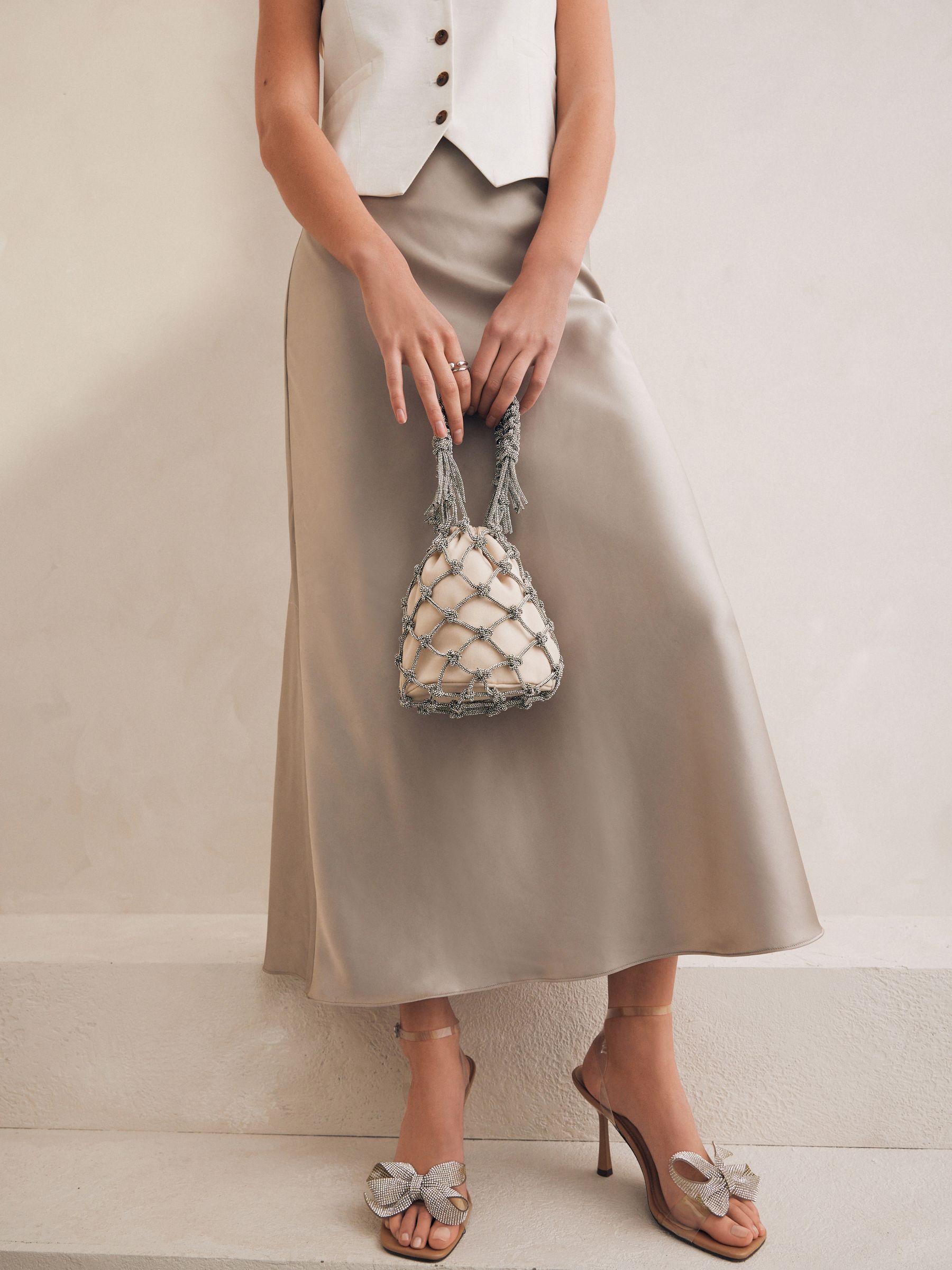 Diamante bucket bag best sale
