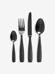 16 Piece Black Stamford Cutlery Set - Image 3 of 3