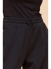 Black Slinky Capri 3/4 Length Crop Cargo Trousers - Image 5 of 7