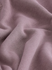 Purple Raw Hem Detail Washed Crew Neck 100% Cotton Sweatshirt - Image 7 of 7