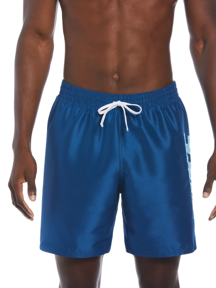 Nike Blue 7Inch Volley Swim Shorts - Image 1 of 7